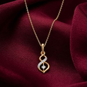 Elegante Colgante de Plata de Ley 925/935 con Moissanita para Mujer, Joyería Brillante de Moda, Regalo para Aniversario o Fiesta Especial - Product Image 1