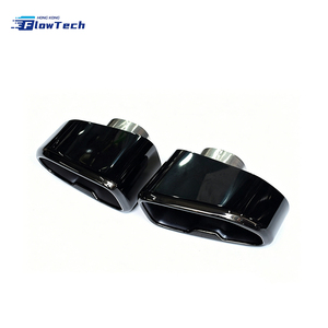Puntas de escape negras de acero inoxidable 304 para BMW X3 G01 X4 G02 M40i 25i 30i, estilo OEM cuadrado, tubo de escape de repuesto - Product Image 1