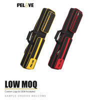 Tas Tongkat Biliar Pelove Low Moq, Pelindung Berbantalan, Tas Tongkat Biliar Portabel untuk Turnamen, Tas Tongkat Biliar 1/2 Split