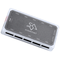 SNOWMAN R10 Connecteur de Concentrateur de Ventilateurs RGB 10 Ports 6 Broches pour PC de Bureau et Accessoires Informatiques