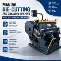 Máquina troqueladora manual de platina con aprobación CE ZH - Exportada a más de 30 países para la producción de cajas de embalaje