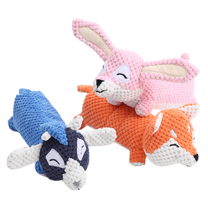 Giocattoli di peluche interattivi personalizzati per cani simpatici giocattoli da masticare per cuccioli in morbido cotone per occasioni di festa - Product Image 2