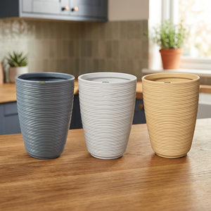 Vente en gros de pots à fleurs modernes en plastique, jardinières hautes pour le sol, décoration intérieure et extérieure pour la maison, le bureau et le salon - Product Image 3