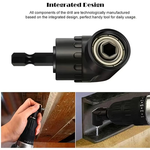 Adaptateur de tournevis à angle de 105 degrés, 6 pièces, douille à double tête, clé à cliquet 360 °   Ensemble d'adaptateurs de douilles à choc rotatifs 1/2\", 1/4\", 3/8\" - Product Image 5