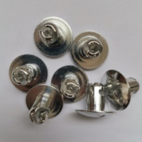 Sprint Car Aluminium 1/4 Quart de Tour Dzus Fastener 716 "X.500" Grande Tête 1 ''Pouce Tête Noir et Argent