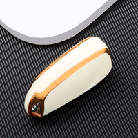 Coque de clé de voiture intelligente en TPU souple avec bordure dorée pour Peugeot 306 407 807 pour DS DS3 DS4 DS5 DS6 sans clé
