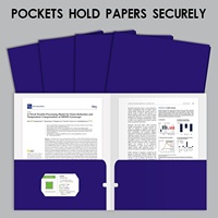Dossiers à 2 pochettes, format lettre, brillants, pour l'école/le bureau (50 blancs) |   Porte-documents robuste en papier, capacité 100 feuilles, avec fente intégrée pour carte d'identité