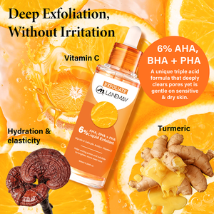 ODM ODM ไบรท์เทน ไวท์เทนนิ่ง แอนตี้ริงเคิล เฟด ไฟน์ ไลน์ส เอ็กซ์โฟลิเอชั่น รีมูฟ แบล็คเฮดส์ แอนด์ แอคเน่ วิตามิน บีเอชเอ+เอเอชเอ+พีเอเอ โทนเนอร์บำรุงผิวหน้า - Product Image 3