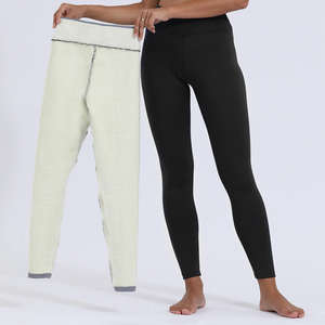 Collants thermiques pour femmes grande taille, taille haute, épais, doublés de laine d'agneau à l'intérieur, noirs, chauds pour l'hiver, doublés de <span class=keywords><strong>polaire</strong></span> - Product Image 2