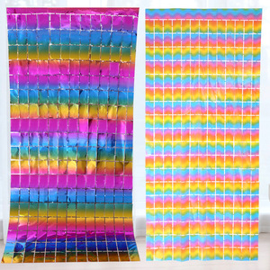 Großhandel New 1*2m Quadrat Regen Seide Quaste Fransen Vorhang für Geburtstags feier Hintergrund Wand dekoration - Product Image 2