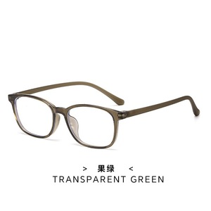แว่นตาฮอว์กส์บิล สแควร์ TR90 กรอบสีน้ำตาล เลนส์ใส ขนาดกลาง แว่นสายตาสำหรับทุกเพศ - Product Image 4