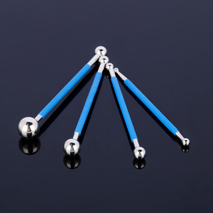 Steel Ball Grout Applicator Tool Set 4Pcs Blue Handle Durable For Tile Edge Sealing And Decoration - Product Image 2