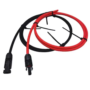 Panel 10AWG Solar Extension Cable Wire With Female Male Red Black Pair 1M 2M 5M 10Meters Plug And Socket
