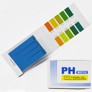 Bandelettes de test de pH de précision (0,5-5,0) pour l'analyse de l'acidité des fluides amniotiques, de la salive et de l'urine ; consommables de laboratoire chimique. - Product Image 5