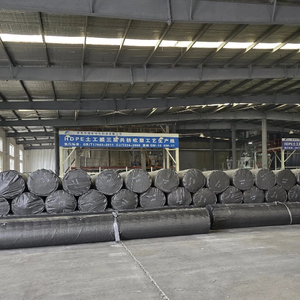 Geomembrana de HDPE Impermeable de Superficie Rugosa, Lámina Negra de Polietileno para Revestimiento de Estanques, Almacenamiento de Agua en Depósitos - Product Image 1