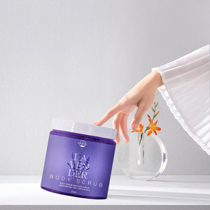Logo personnalisé Gommage à la lavande Vente en gros Gommage blanchissant pour le corps Marque privée Exfoliant violet Gommage pour le corps Fournisseur - Product Image 3