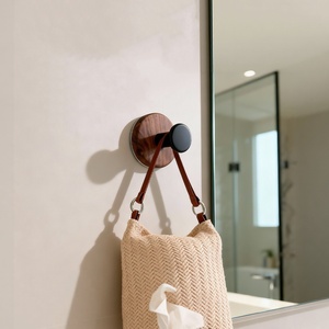 <span class=keywords><strong>Porte</strong></span>-<span class=keywords><strong>manteau</strong></span> mural écologique en bois de noyer noir, style nordique minimaliste, avec crochets à <span class=keywords><strong>ventouse</strong></span> pour cuisine et <span class=keywords><strong>salle</strong></span> de <span class=keywords><strong>bain</strong></span> - Product Image 2