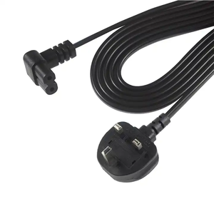 Vente directe d'usine 6Ft UK 3 broches vers câble d'alimentation IEC C7 250V pour l'utilisation de l'ordinateur 100% veste en PVC en cuivre pur - Product Image 5