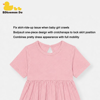 Vente en gros de vêtements pour filles avec logo personnalisé, écologiques, respirants, en bambou et élasthanne, barboteuse à volants, combinaison pour bébé nouveau-né, robe