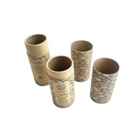 Vente en gros 100% biodégradable kraft personnalisé push-up papier carton cosmétique boîte d'emballage cylindrique 500ml bouteille shampooing lotion