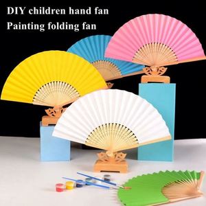 Sublimation Blanks Durable DIY Bamboo Fabric Plain Small Japanese <b>Hand</b> <b>Fan</b> - Product Image 4