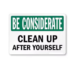 من فضلك اعطلوا الانتباه إلى ضرورة الحفاظ على نظافة المنطقة، لوحة تحذير عاكسة للسلامة على الطرق، مثلث تحذير، لافتات مرورية، لافتة من الألومنيوم - Product Image 6