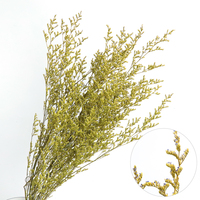 Großhandel Getrocknete Blumen Natürlich Gebleicht Valentinstag Weihnachten Muttertag Gras Konserviertes Limonium Weiß Nebelblau Romantisch