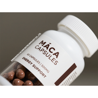 Vente en gros de capsules Booster de fesses Supplément aux herbes à marque privée OEM Capsules de racine de maca noire pour élargissement des hanches pour femmes et hommes