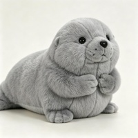 Peluches personnalisées avec logo OEM, animaux en peluche doux, mascotte océanique, broderie, commande en gros, cadeaux promotionnels pour campagne marketing