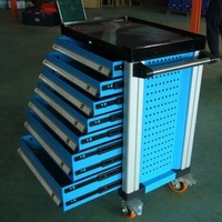 Ensembles d'outils robustes et robustes de 196 pièces Boîte à roulettes Coffre à outils en acier inoxydable 7 tiroirs Armoire à outils Chariot