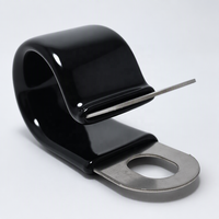 Collier de serrage en caoutchouc amorti pour câbles et tuyaux de bateaux marins, résistant à l'eau salée, en acier inoxydable 316 DIN3016
