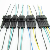 Tyco Seri AMP 1.5 1pin 2pin 3pin 4pin 5pin 6pin Harness Kawat Tahan Air dengan Kabel 30Cm