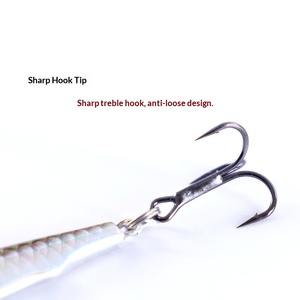 Esca da pesca a testa tonda <span class=keywords><strong>YUPI</strong></span> Brave New-style, stampata in 3D, in lamiera di ferro, affondante, crankbait che copre tutte le strati di nuoto - Product Image 3