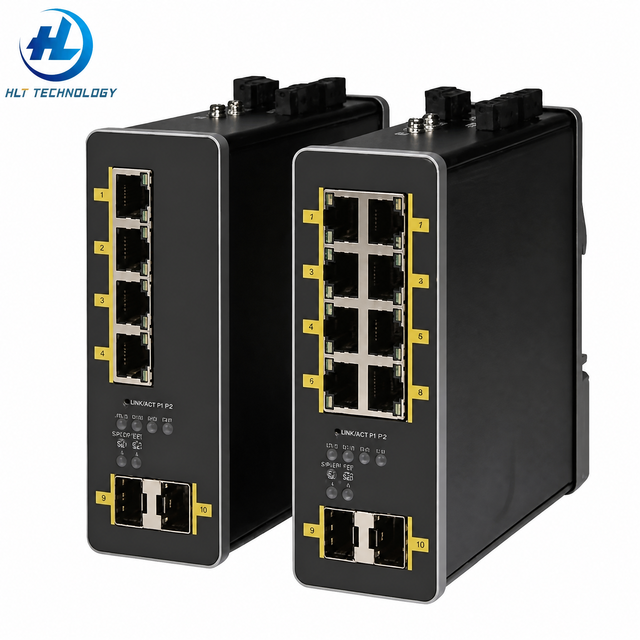 IE-3100-8T4S-E Industrial Ethernet Switch 8-Port 10/100/1000M 4 SFP Fiber L3 Managed Compact Rugged DIN Rail Switch