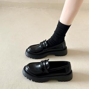 Chaussures décontractées pour femmes, grandes tailles, style pantoufles à semelles épaisses, chaussettes souples, couleur unie, chaussures paresseuses tendance - Product Image 4