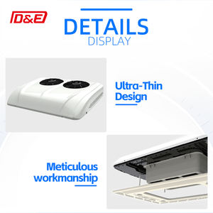 ระบบทำความเย็นบนหลังคา DC 12V 24V <span class=keywords><strong>พัดลม</strong></span>คู่ เครื่องปรับอากาศสำหรับรถบรรทุก รถบ้าน RV รถแคมป์เปอร์ - Product Image 5