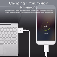 Cable de Datos USB-C Tipo C de 1M 3ft, Cable de Carga Rápida de 2A, Revestimiento de TPE, Blindaje Trenzado, Cable USB de Cobre Puro para iPhone