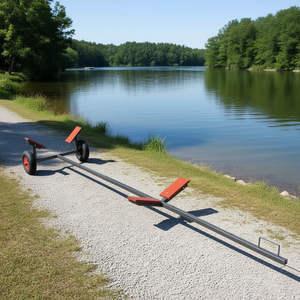 Remolque para embarcaciones de alta resistencia con capacidad de carga de 352.74 lb para transporte de embarcaciones - Product Image 2