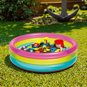 <span class=keywords><strong>Piscine</strong></span> gonflable pour bébé Intex 57104 Fluorescent 3 anneaux pliables B02 PCP avec accessoires en PVC 63L pour jeux aquatiques - Product Image 3