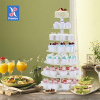 Table à Dessert multicouche en acrylique, support à gâteaux personnalisable, fournitures de fête de mariage