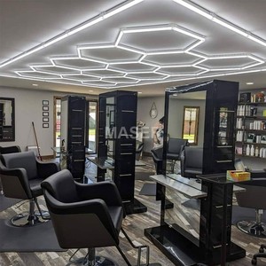 Livraison directe d'usine bricolage luminaire décoratif Salon de coiffure hexagonal meilleures lumières pour salon de coiffure - Product Image 6