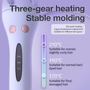 Rizador de Pelo Automático con Rotación Automática y Temperatura Ajustable, 3 Temperaturas, Calentamiento Rápido, Pantalla LCD - Product Image 1