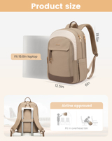 LOVEVOOK Sac à dos d'ordinateur pour étudiants de haute qualité Sacs à dos de travail décontractés pour femmes Logo personnalisé 15.6 po Sacs à dos de voyage pour ordinateur portable