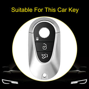 Innofit MEA1 Funda para <span class=keywords><strong>llave</strong></span> de coche Premium de TPU para <span class=keywords><strong>Mercedes</strong></span>-Benz <span class=keywords><strong>Clase</strong></span> <span class=keywords><strong>C</strong></span> 350eL 200L 260L Buen <span class=keywords><strong>precio</strong></span> resistente - Product Image 2
