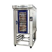 Horno de Convección Rotatorio Comercial de 5 Bandejas con Cámara de Fermentación, Máquina Eléctrica para Hornear Pan con Gabinete de Fermentación