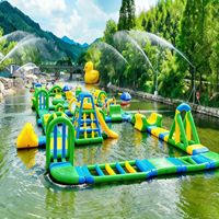 Parc aquatique gonflable modulaire, grand parc aquatique, système de jeux aquatiques, jeux aquatiques gonflables à vendre