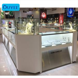 Стеклянный киоск для торгового центра, витрина для ювелирных изделий, мебель, витрина для ювелирных изделий на заказ, витрина для ювелирных изделий со светодиодной подсветкой - Product Image 4