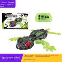 Jouet Gecko Grimpant Mural Télécommandé 2.4GHz, Robot Lézard Bionique, Voiture Cascadeuse Rotative à 360 Degrés pour Enfants Garçons, Cadeau