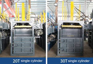 Machine d'emballage hydraulique automatique pour la compression de petits déchets pour le baril d'ordures de bouteille en plastique de film de carton facile à utiliser - Product Image 6