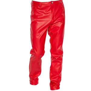 Venta al por mayor 100% de alta calidad de cuero genuino de los hombres pantalones de cuero de piel de oveja con el mejor precio - Product Image 1